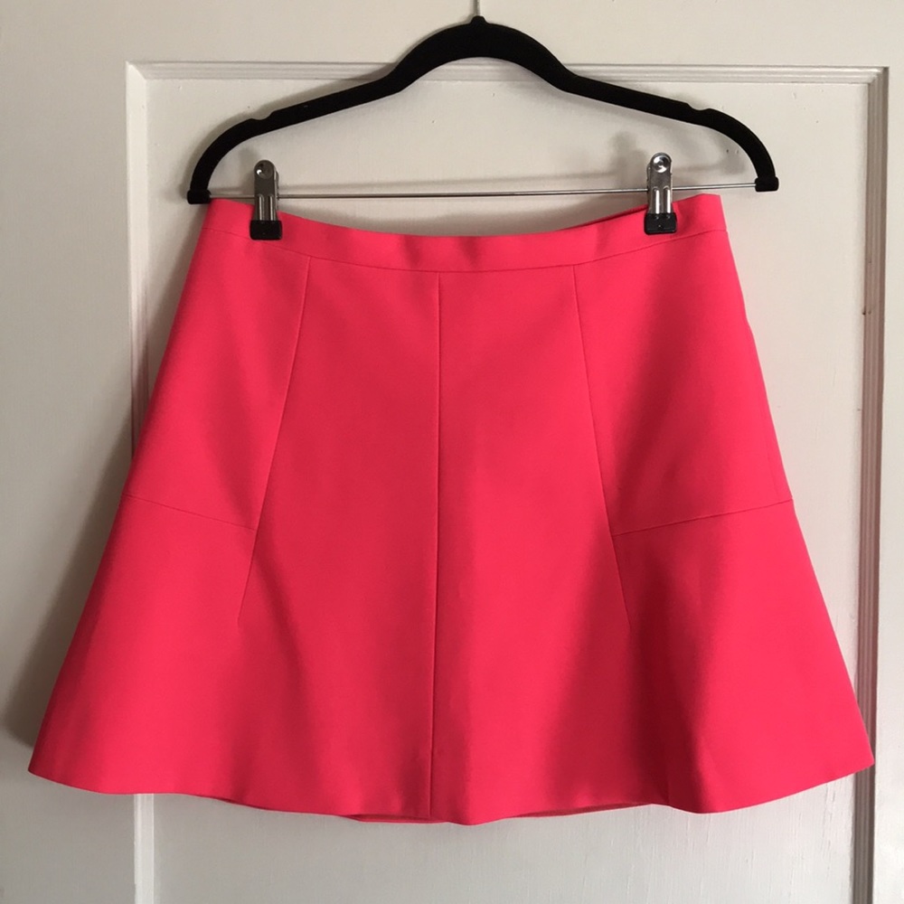 J Crew neon pink mini skirt size 6
